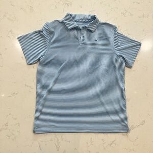 Vineyard Vines Boys' Bradley Stripe Sankaty Polo Yacht Boys XL